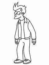 Futurama Coloring Pages Da Fry Cose Di Disegno Disegni Para Colorare Colorear Dibujos Drawing Getdrawings Pintar Vedere Tatuaggi Desde Guardado sketch template