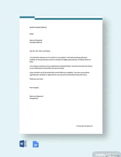 doctor letter templates