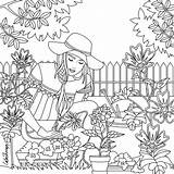 Coloring Garden Pages Adult Colouring Mandala Sheets Books Blank House Visit Color Book Choose Board sketch template