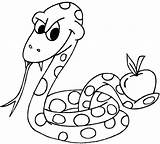 Coloring Snake Pages Scary Snakes Getdrawings sketch template