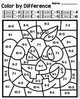 Subtraction Coloriage Magique Sum Maths Practice Ce2 Ce1 Graders Coloriages Complémentaires Informations Spooky Camping Citrouille sketch template