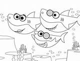 Shark Coloring Pages Baby Printable Visit Sharks Family Sheets sketch template
