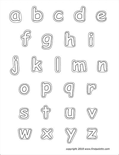 alphabet  case letters  printable templates coloring pages firstpalettecom