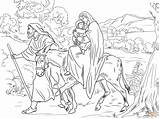 Egypt Joseph Coloring Mary Flight Into Pages Christmas Printable Bible Jesus Crafts Nativity Kids Drawing Sheets sketch template