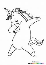 Unicorns Dabing sketch template