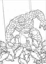 Coloring Fantastic Four Pages Print Kids sketch template