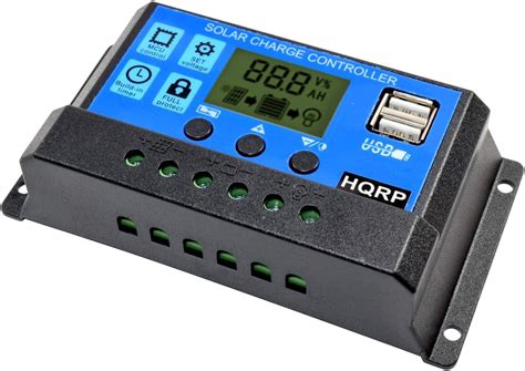 amazoncom hqrp  solar battery charge controllerpower regulator  amp   wdual