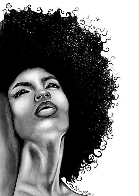 55 Amazing Black Hair Art Pictures And Paintings