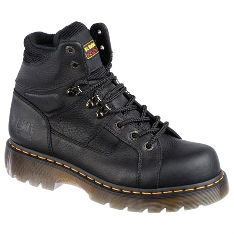 mens dr martens  ironbridge industrial grizzly boots black  work boots