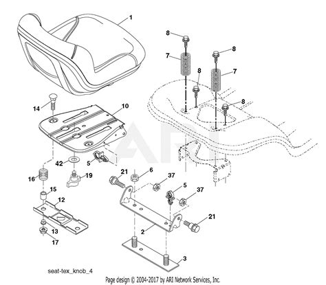 poulan ppg    parts diagram  seat