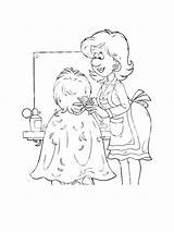 Hairdresser sketch template