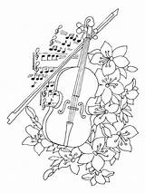 Cello Coloring Pages Getcolorings Printable sketch template