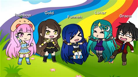 Itsfunneh And The Krew In Gacha Life People Art Good