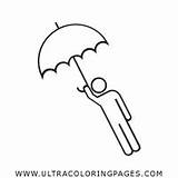 Página Esconder Paraguas sketch template
