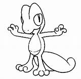 Coloring Pages Treecko Getdrawings sketch template
