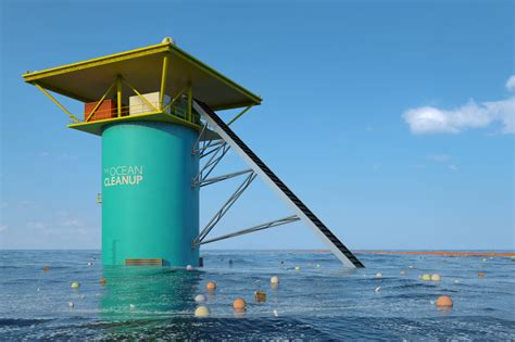 ocean cleanup array   tested   north sea  year inhabitat green design