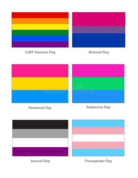 Lgbt Flags Banner Style Stock Vector Illustration Of Lesbian 60124595