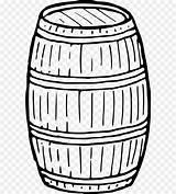 Keg Coloring Barrel Wooden Template Clip sketch template