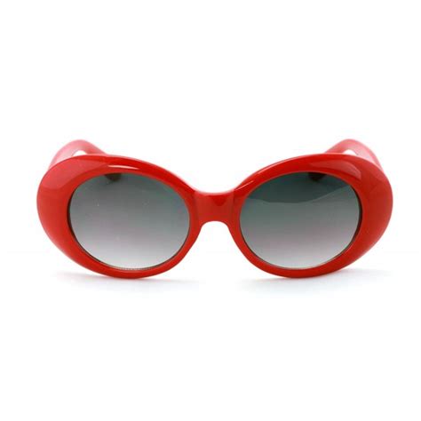 vintage sunglasses uv400 bold retro oval mod thick frame sunglasses