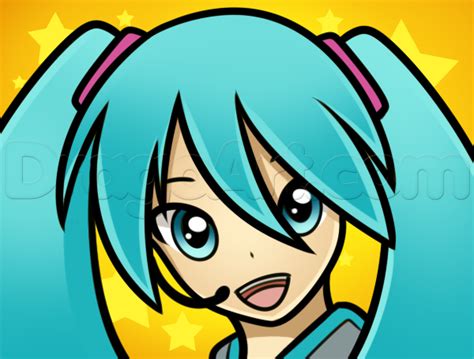 How To Draw Miku Hatsune Easy Step By Step Anime