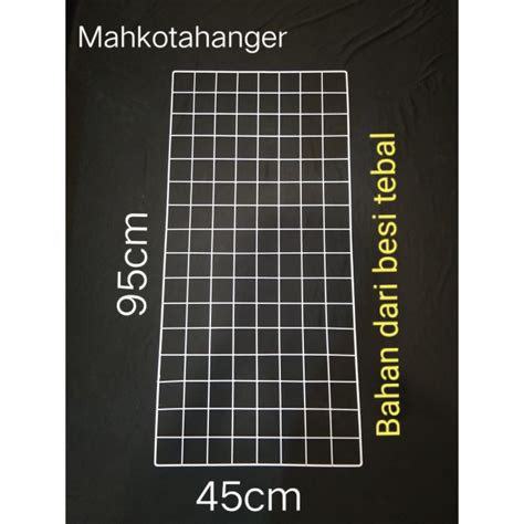 Jual Jaring Ram Besi Dinding Ukuran 45cmx95cm Gantungan hook ram