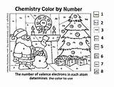 Chemistry Christmas Number Color Valence Electrons Followers sketch template