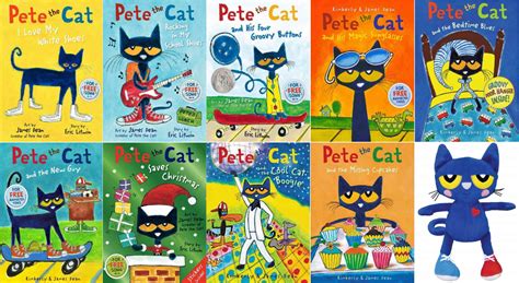 pete  cat series hardcover   hc  plush pete  dean james