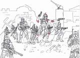 Commando sketch template