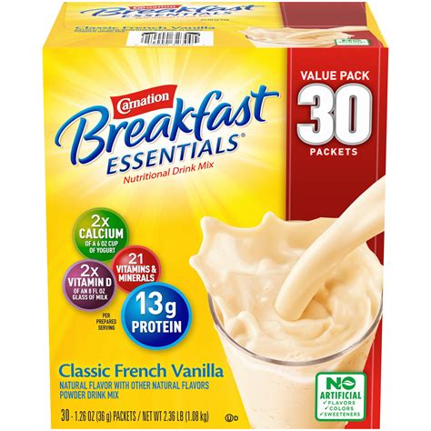 carnation breakfast essentials classic french vanilla   oz