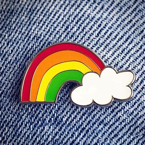 rainbow pin badge  cherie