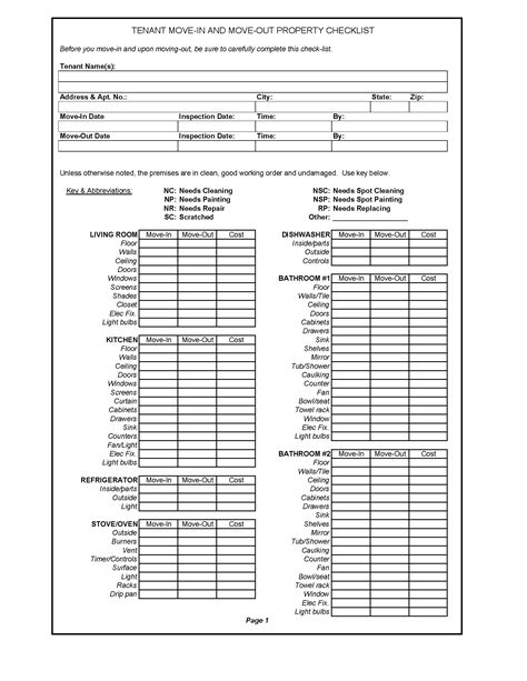 arizona move inmove  checklist