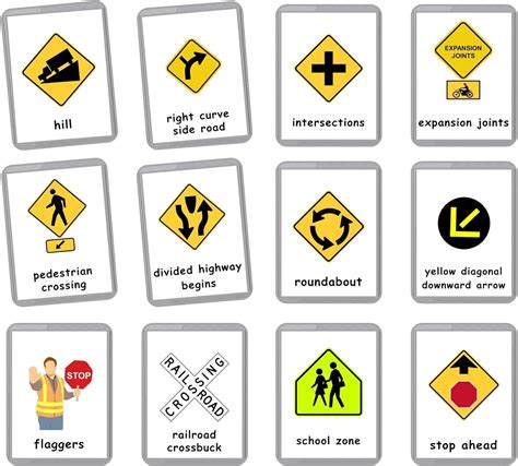 usa traffic signs flash cards road signs driving ubuy taiwan
