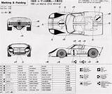 Gt40 Chassis Mkii Blueprints Smcars Monte Donated Gt40s Mustang sketch template