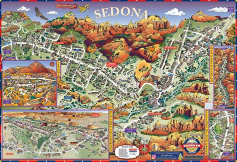 location  el portal sedona maps sedona travel location map