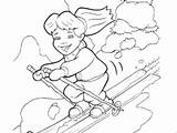Ski Coloring Jet Pages Doo Printable Getcolorings Skiing sketch template