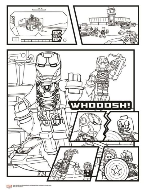 avengers lego colouring pictures