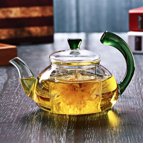 ml thickening refractory glass teapot color  warped  pot