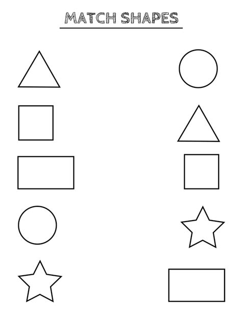 printable shapes worksheets