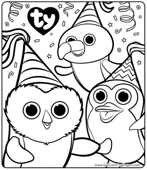 printable beanie boo coloring pages everfreecoloringcom