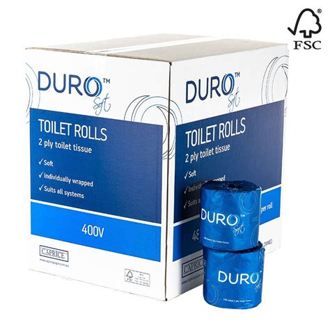 Duro Toilet Tissue 2 Ply 400 Sheets Ctn 48 Weatherdon