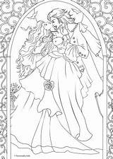 Coloring Pages Adults Country Romantic Romance Getcolorings sketch template