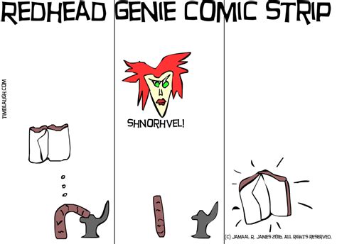 Indie Comic Redhead Genie Comic Strip By Cartoonist Jamaal R James