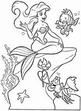 Mermaid Coloring Little Pages Print Kids Color Olds Year sketch template