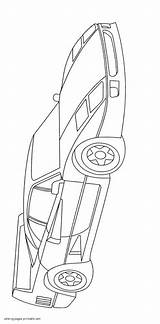 Ferrari F40 Legendary sketch template