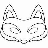 Printable Outline Maske Masken Tiermasken Fuchs Vorlagen Foxes Momjunction Masque Clipartmag Animals Kinder sketch template