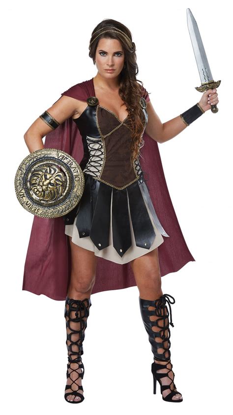size x small 01433 glorious gladiator spartan warrior queen adult costume