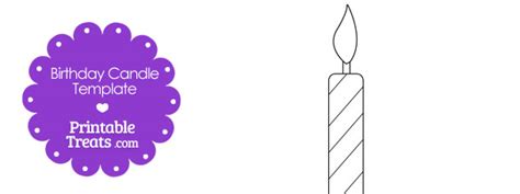 printable birthday candle shape template printable treatscom