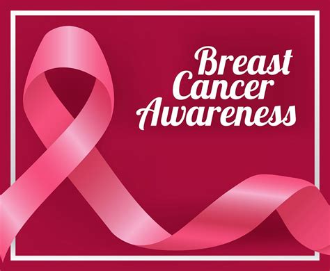 breast cancer awareness ribbon illustration  vector art  vecteezy