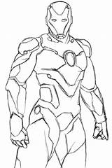 Dessiner Ironman Superheroes Armure Héros Coloriages Patriot Heros Justcolor Galerie sketch template