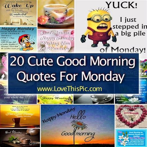 20 Cute Good Morning Quotes For Monday